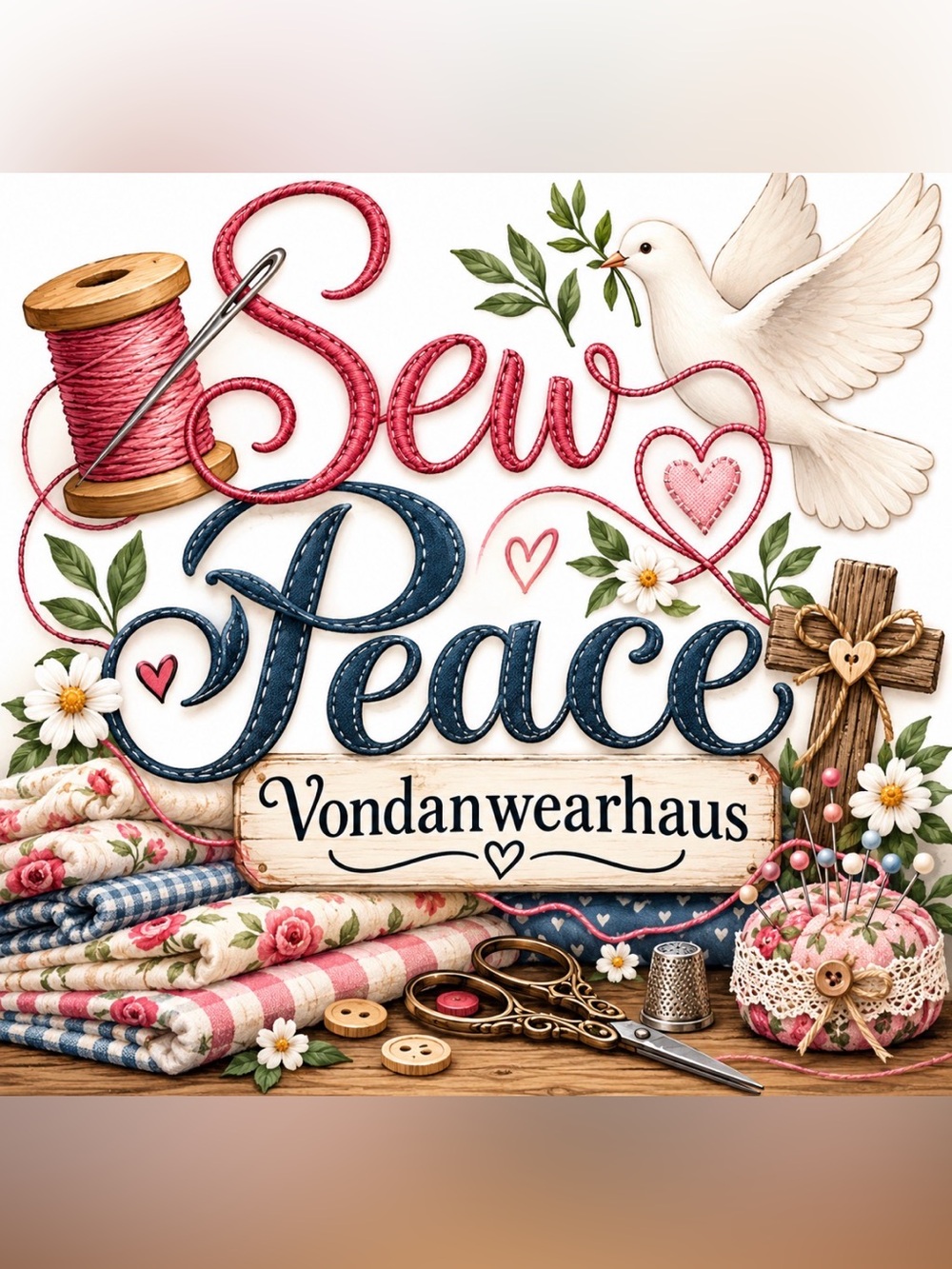 Sewing Peace 🧵🪡🕊️ with New Items Weekly